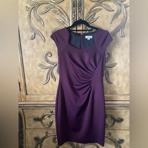 Purple aubergine Calvin Klein dress
